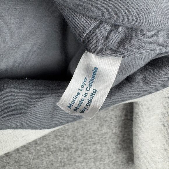 Marine‎ Layer Afternoon Hoodie Men's Large Gray Full Zip Casual Outdoors Jacket - Picture 5 of 10